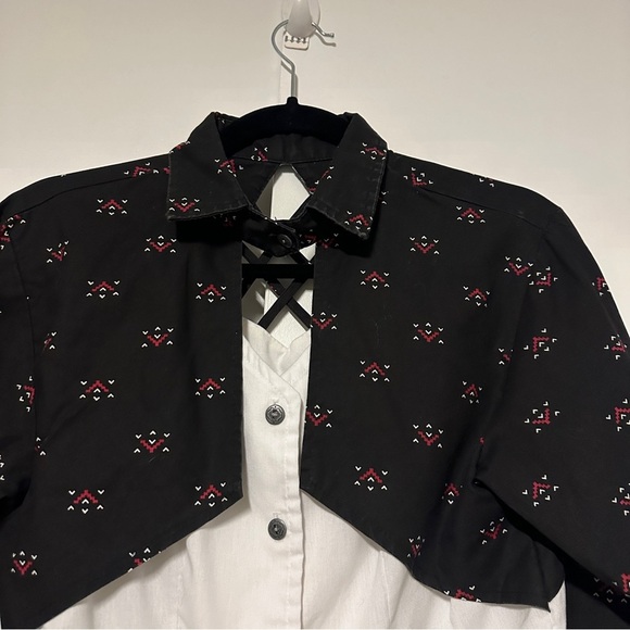 Vintage Back at the Ranch Western style top Size PM - Picture 5 of 8